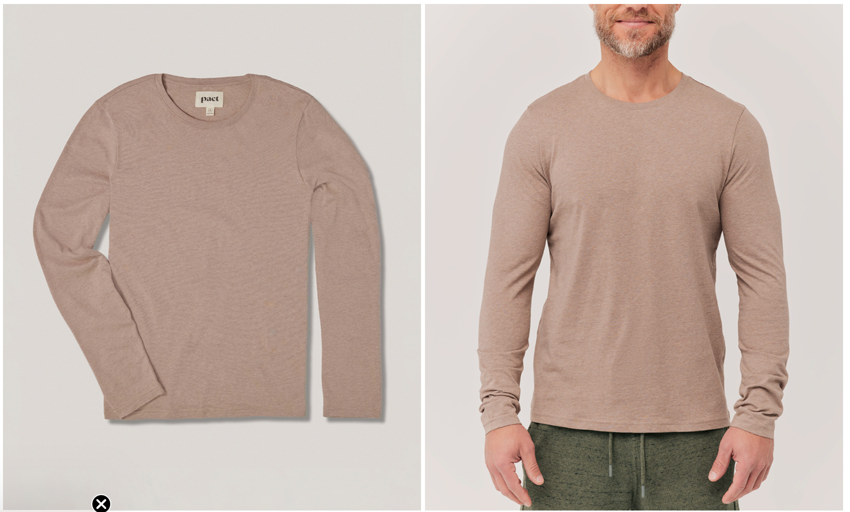 PACT Men's Adobe Softspun Long Sleeve Tee S