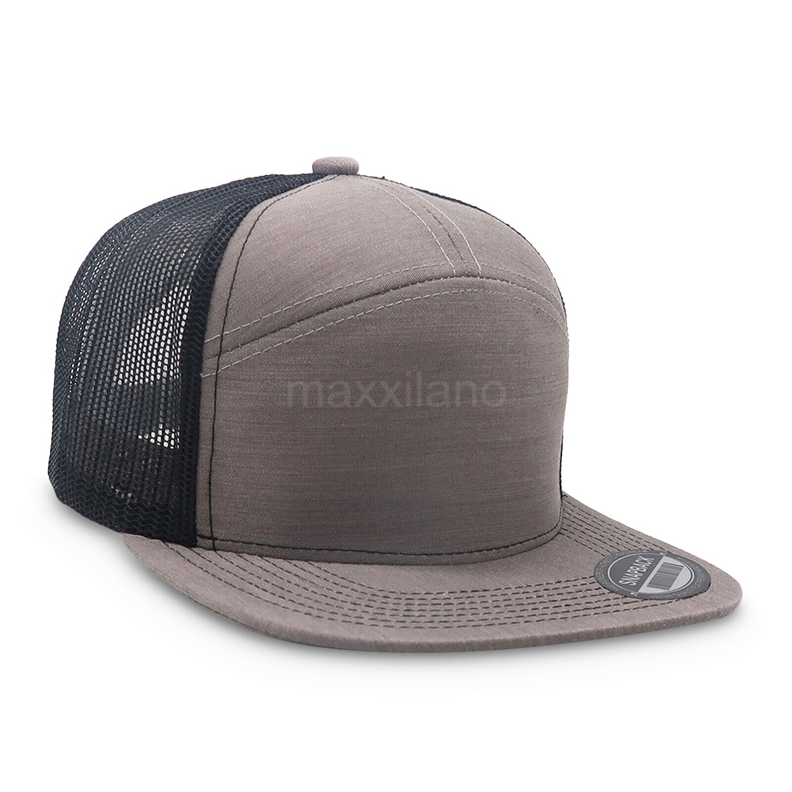 Men Snapback Hat Cotton Mesh Solid Flat Brim Women Baseball Cap Trucker Visor