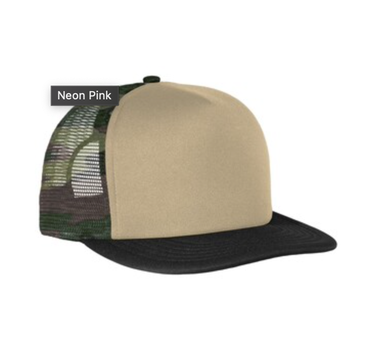 District DT624 Flat Bill Snapback Trucker Hat - BlankApparel.com