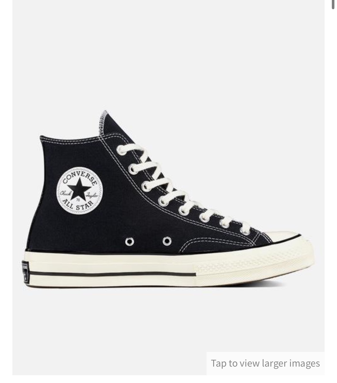 Converse black high tops