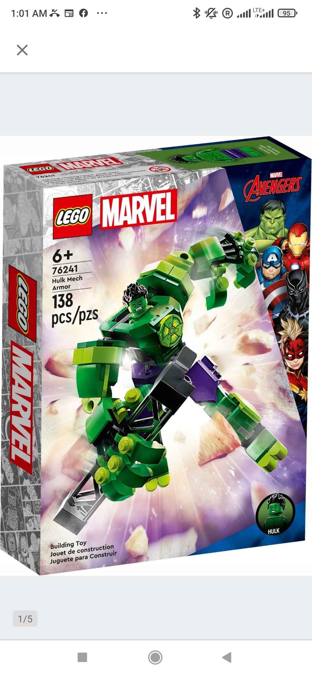 LEGO Super Heroes 76241 Mechaniczna zbroja Hulka