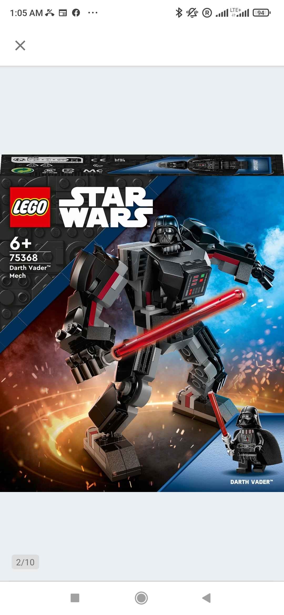 Lego STAR WARS 75368 Mech Dartha Vadera