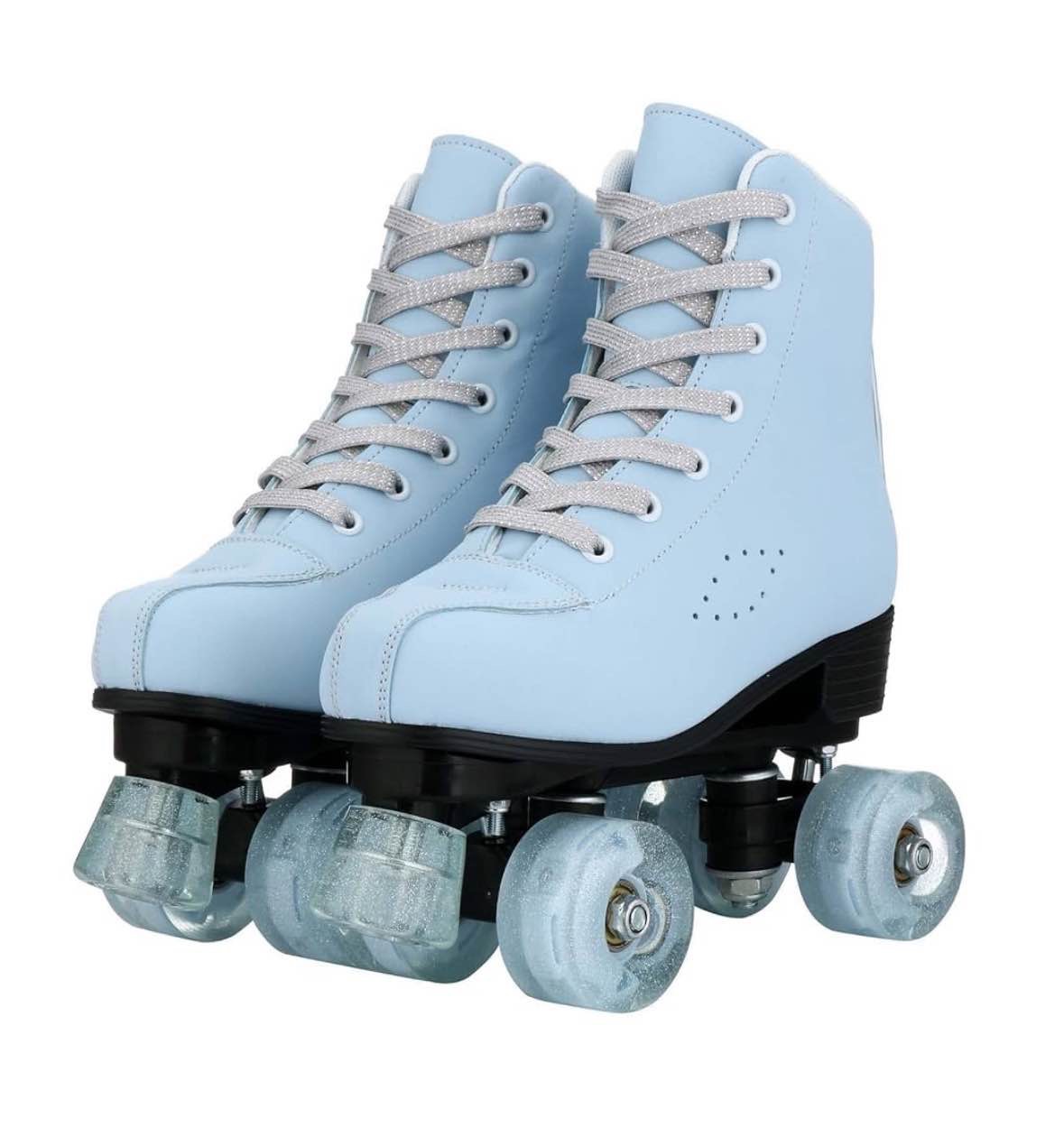 blue roller skates