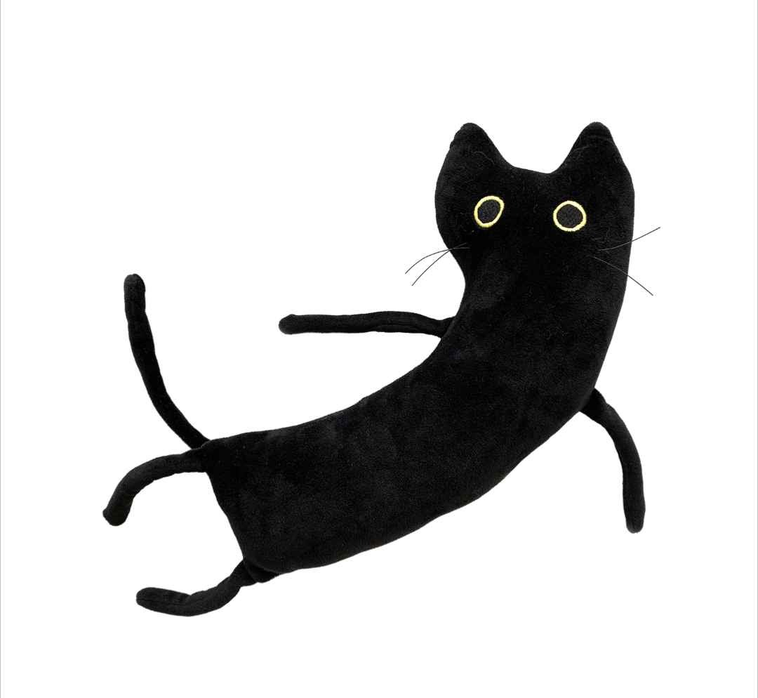Nigel the Black Cat Plushie — Leezaworks
