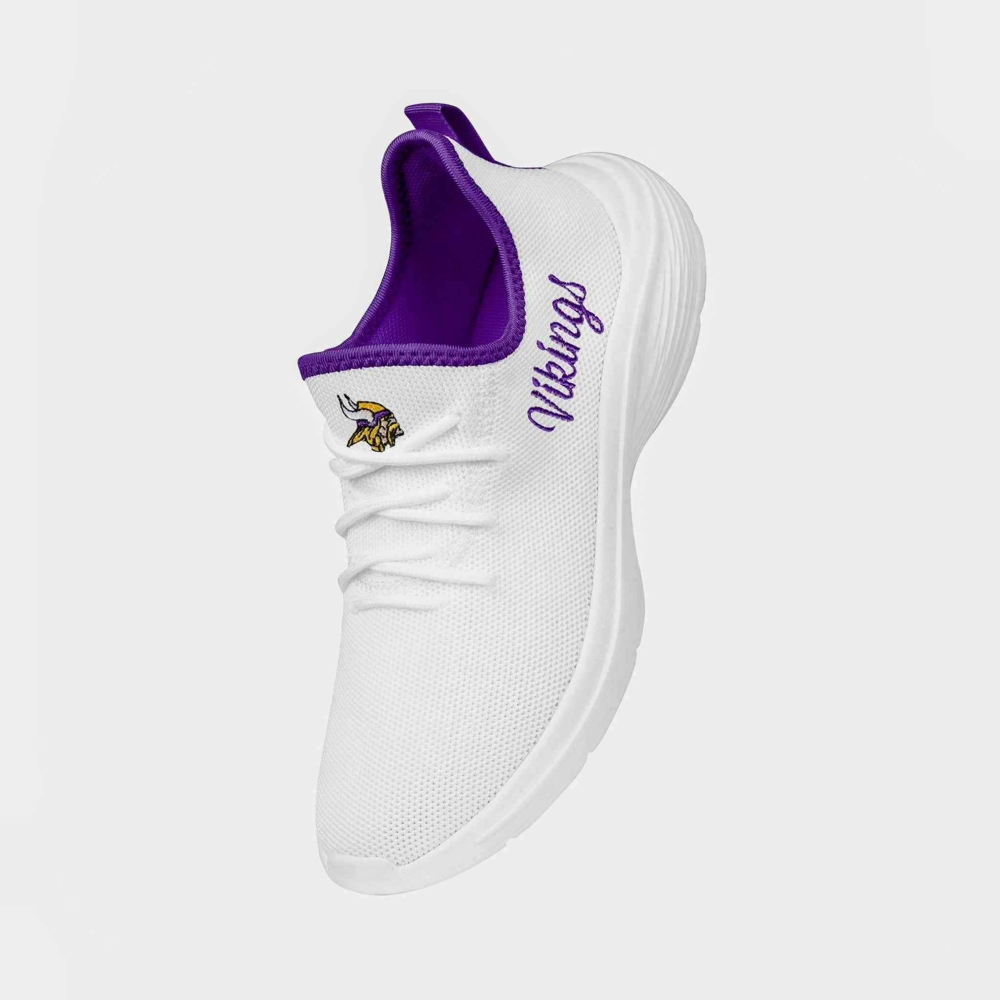Minnesota Vikings Womens Midsole White Sneakers