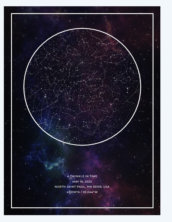 Custom Star Maps | Twinkle In Time®