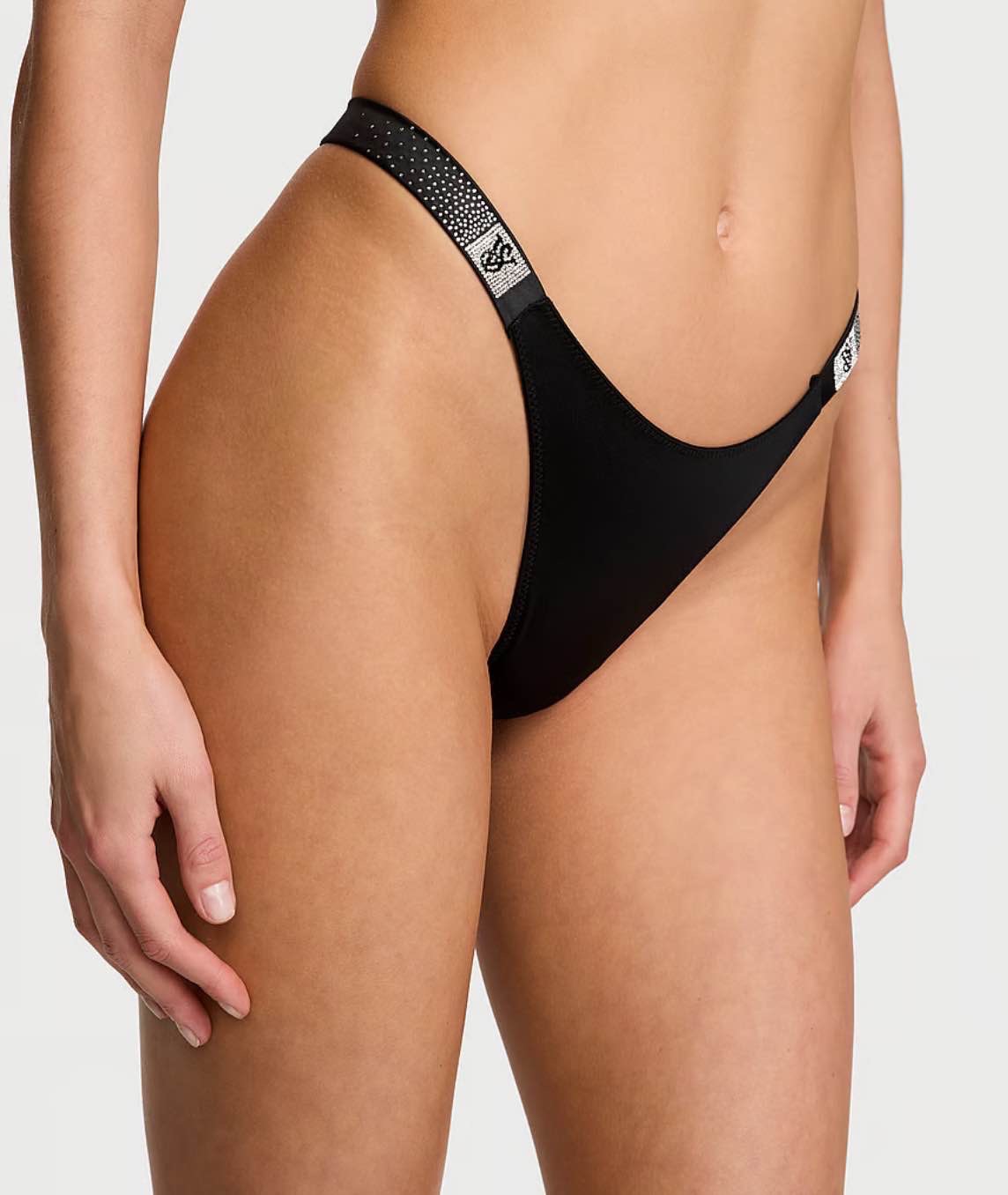 Scattered Shine Strap Smooth Thong Panty