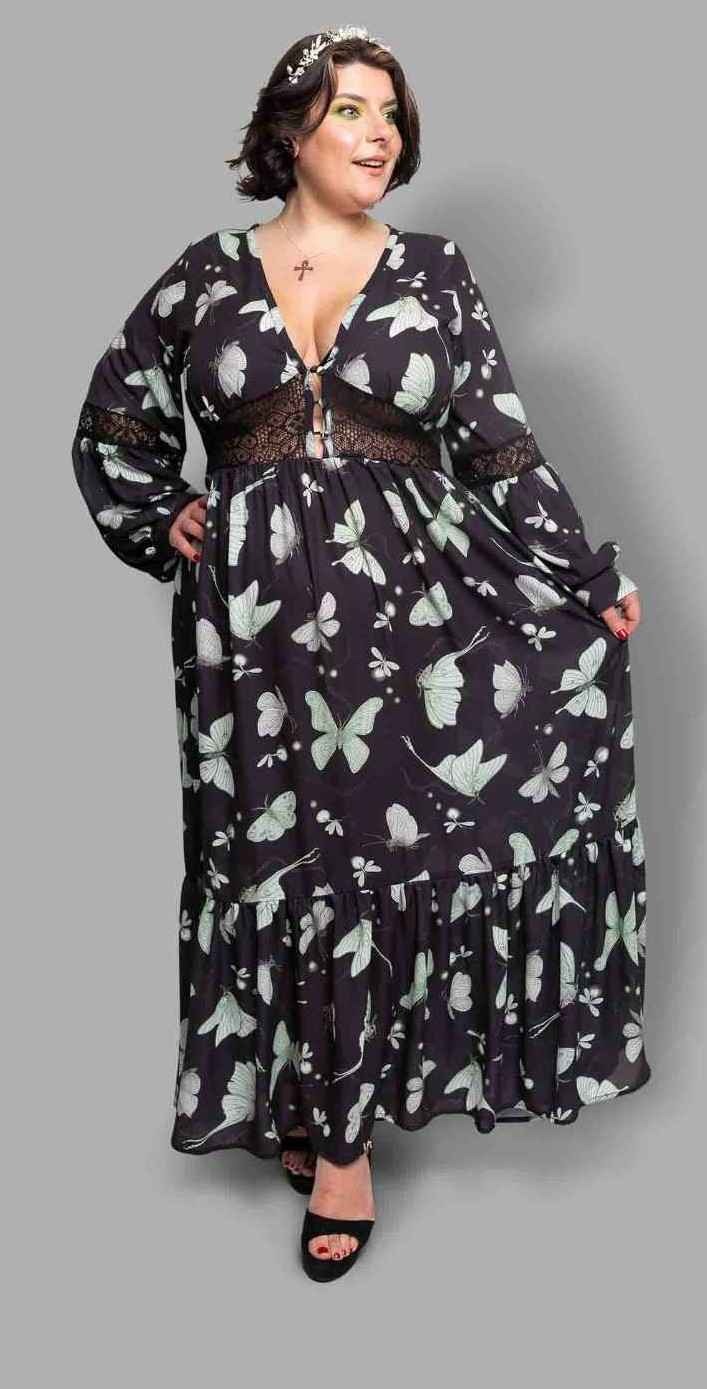 Morticia Dress - Moon Flight