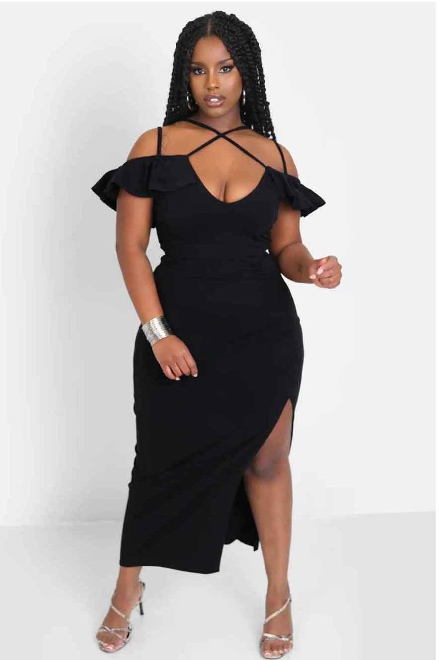 Sexy black dress