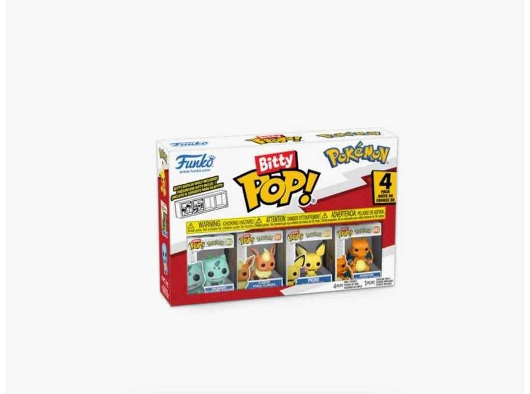 Funko Bitty POP! Pokemon Vinyl Figure Set 4-Pack (Bulbasaur, Flareon, Pichu, Charizard)