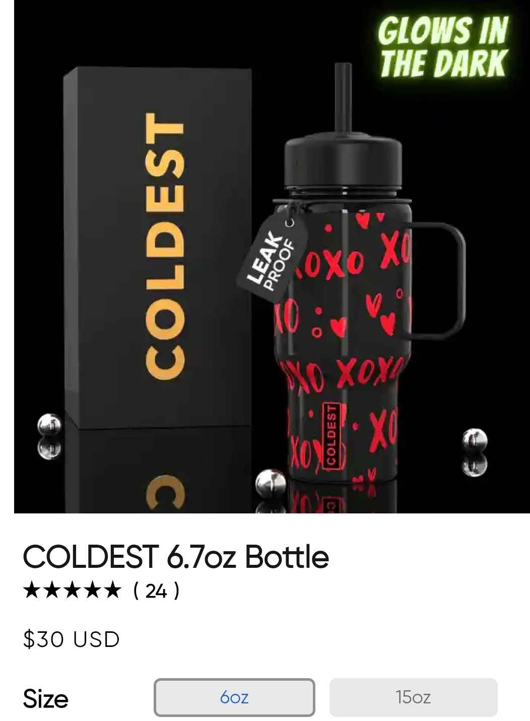 COLDEST 6.7oz Bottle