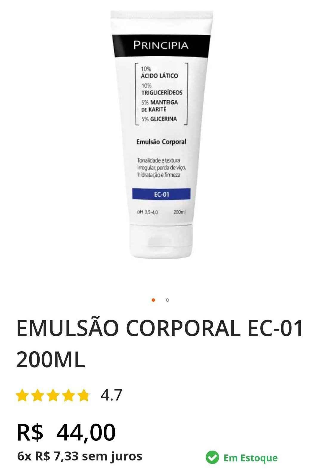 Emulsão para foliculite