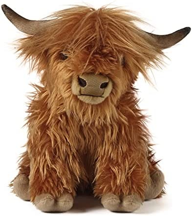 Living Nature Highland Cow Soft Toy With Sound