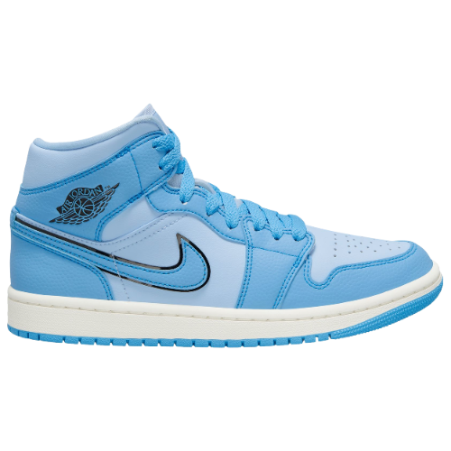 Jordan 1 Mid SE "Ice Blue/Dk Powder Blue/Black/Sail" Shoe