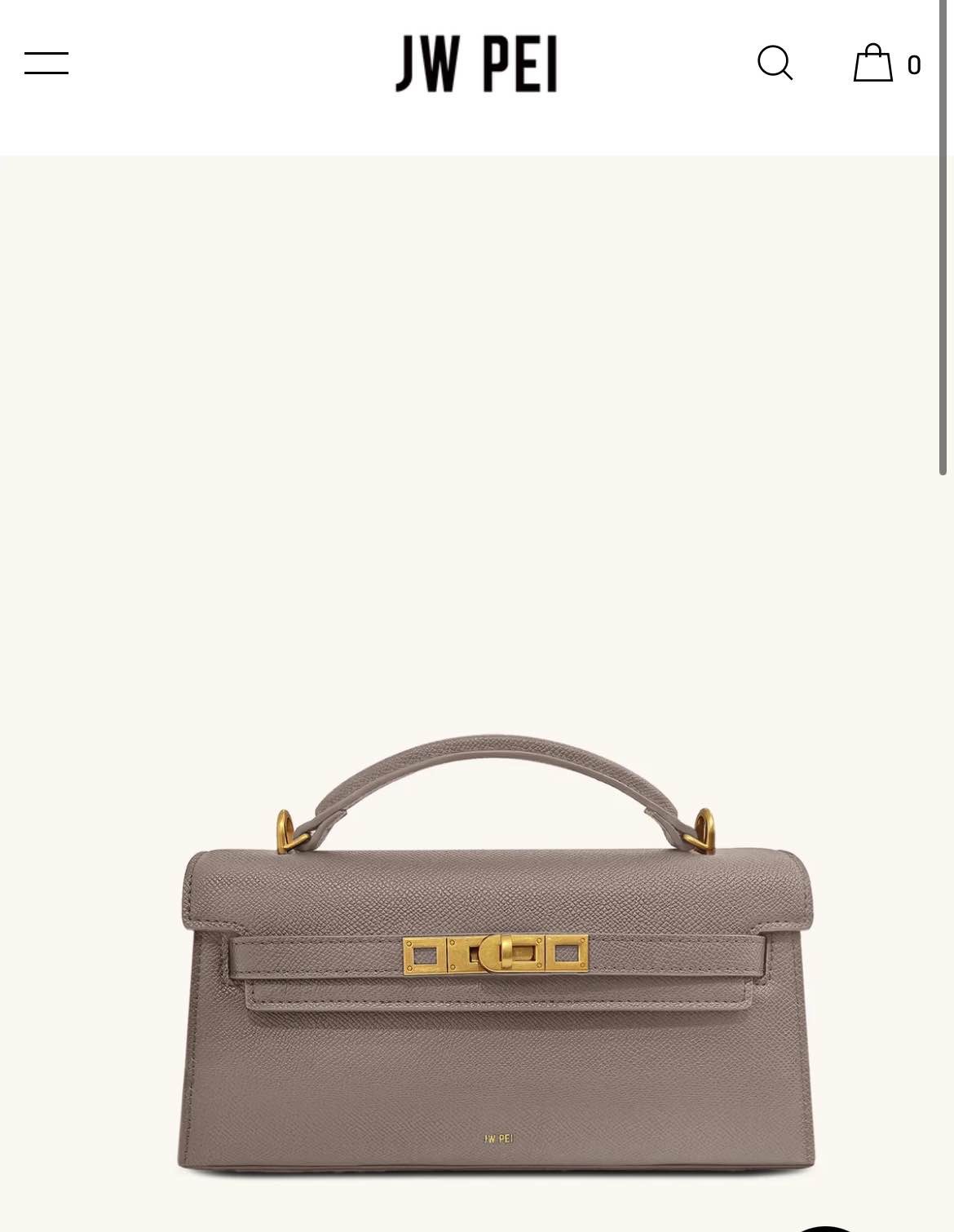Noor Top Handle Bag - Elephant Gray
