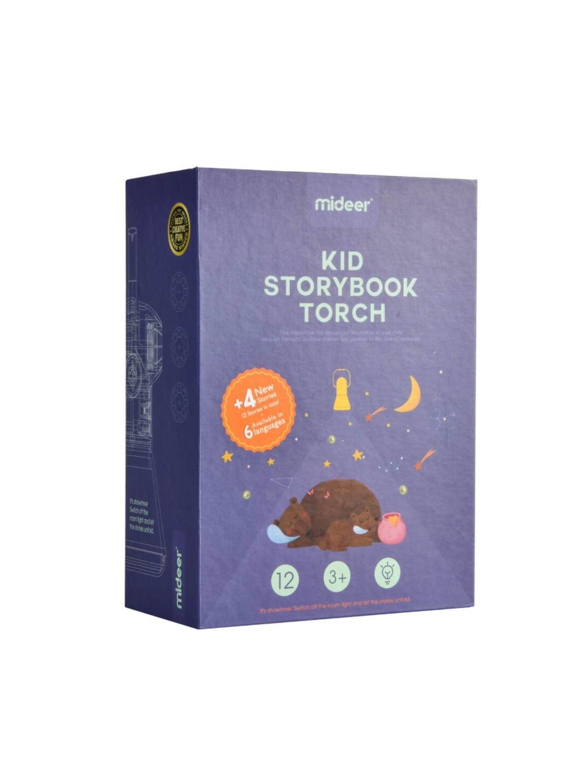 Mideer Children's Storybook Torch with 12 Stories
