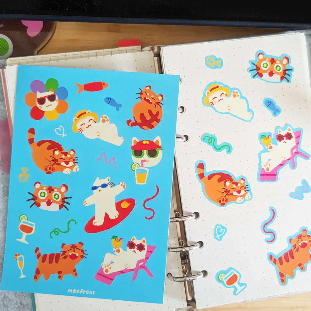 Maofrens Vacation Sticker Sheet