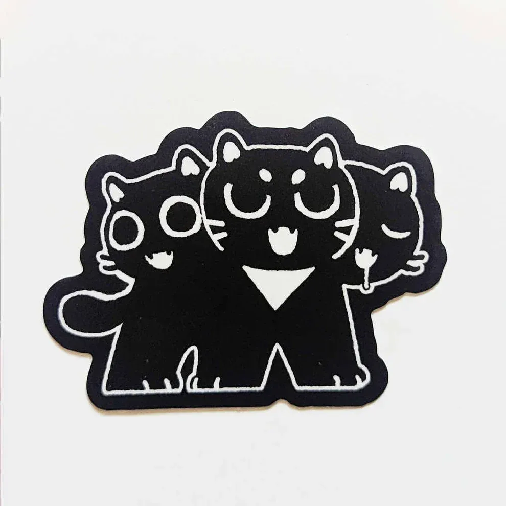 Cat Cerebus Vinyl Sticker