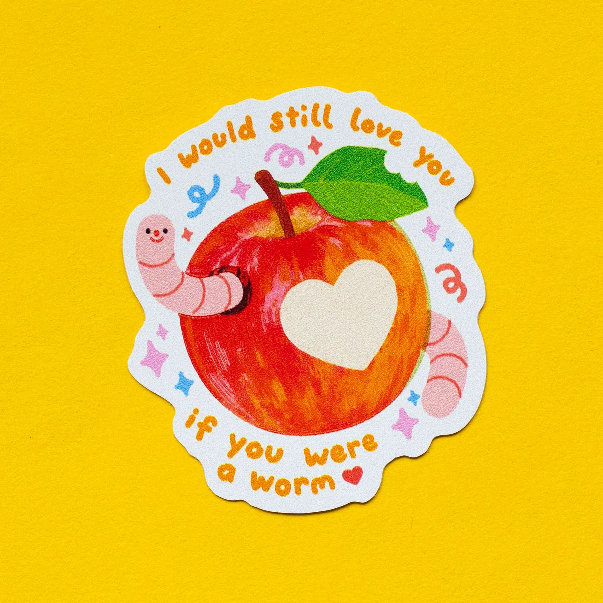Apple Wormy Sticker