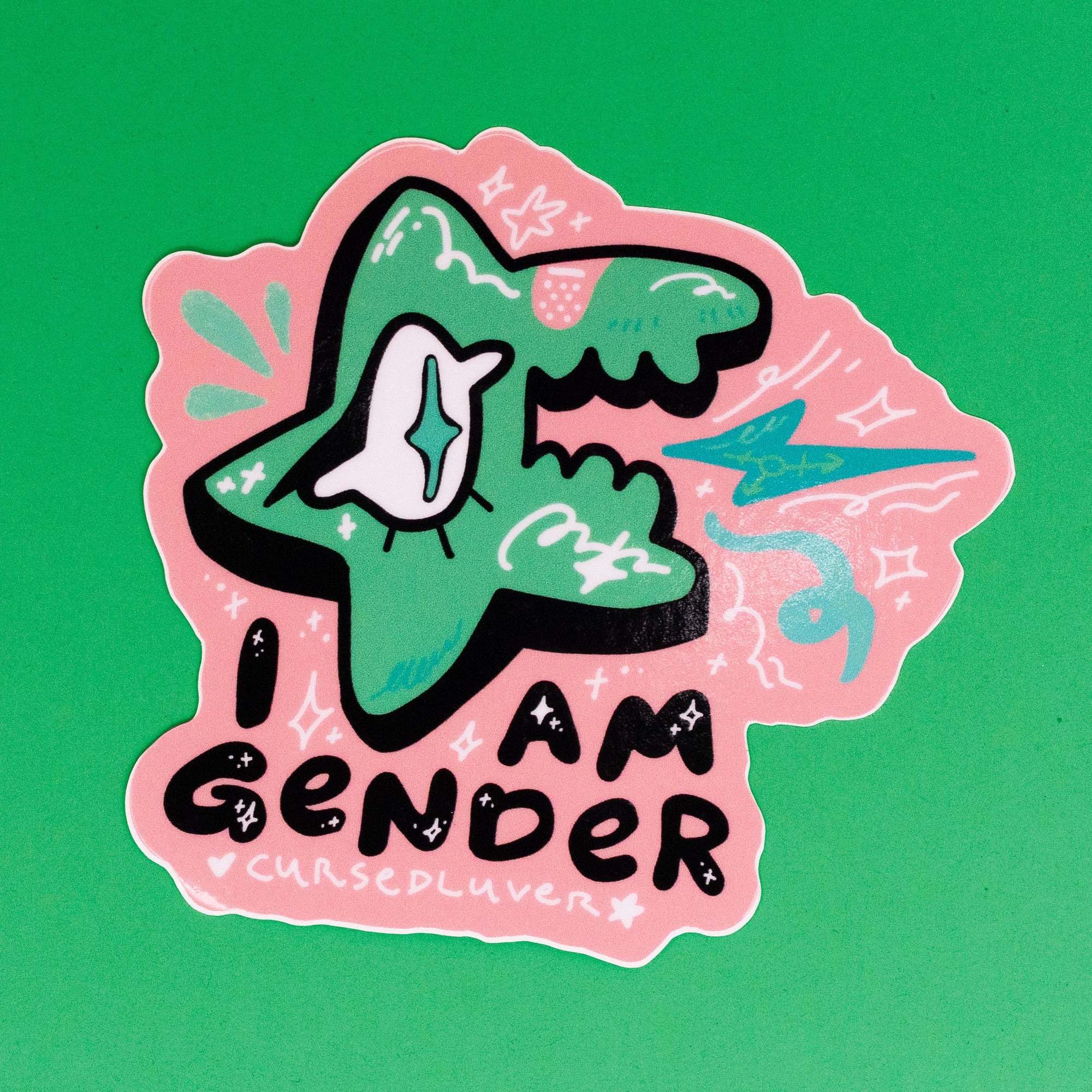 "i am gender" sticker