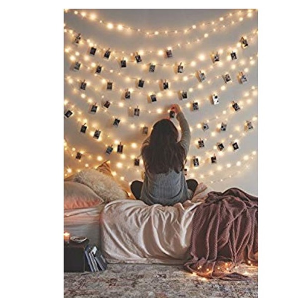 66 Ft 200LEDs Waterproof Starry Fairy Copper String Lights USB Powered for Bedroom Indoor Outdoor Warm White Ambiance Lighting for Patio Halloween Thanksgiving Christmas Party Wedding Decor : Gateway