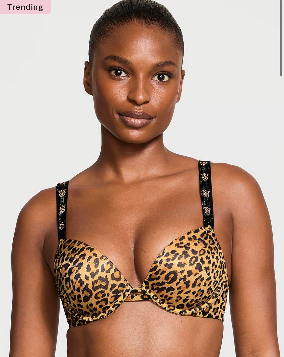 Shine Chain Strap Lace Push-Up Bra - Order Bras online 5000000022 - Victoria's Secret US