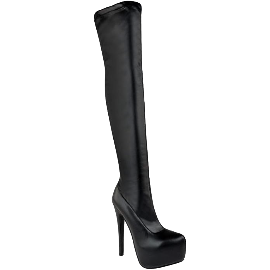 Fashion Thirsty Womens Ladies Mens Thigh High Over The Knee Stretch Suede Leather Boots Shoe Sexy Stiletto Stretchy Fit Patent Platform Boot Size