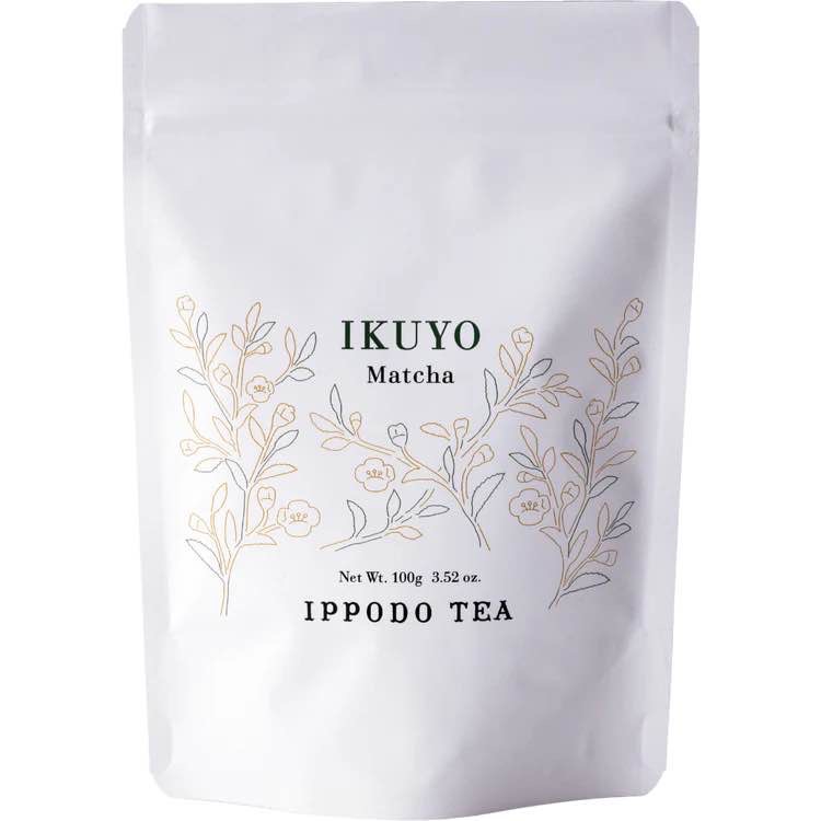Ippodo Tea - Ikuyo Matcha (100g) - For Lattes and Usucha - Medium & Snappy - Kyoto Since 1717