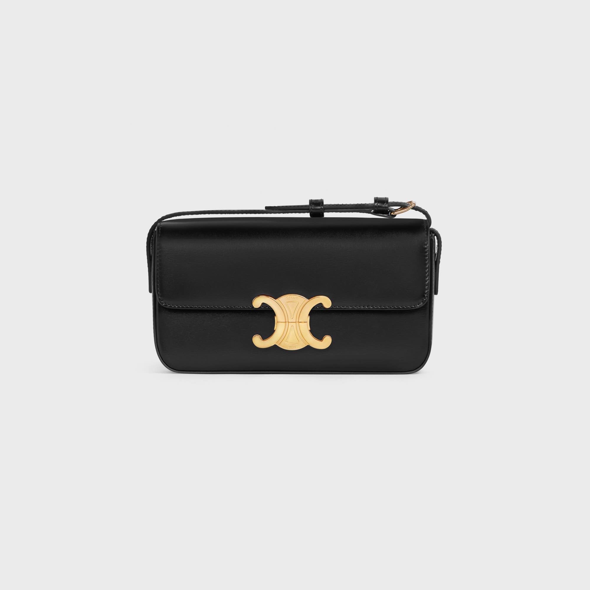 Celine shoulder bag claude in shiny calfskin