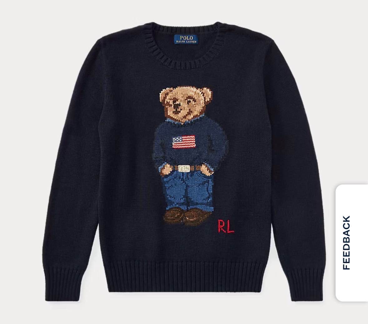 Polo bear cotton jumper