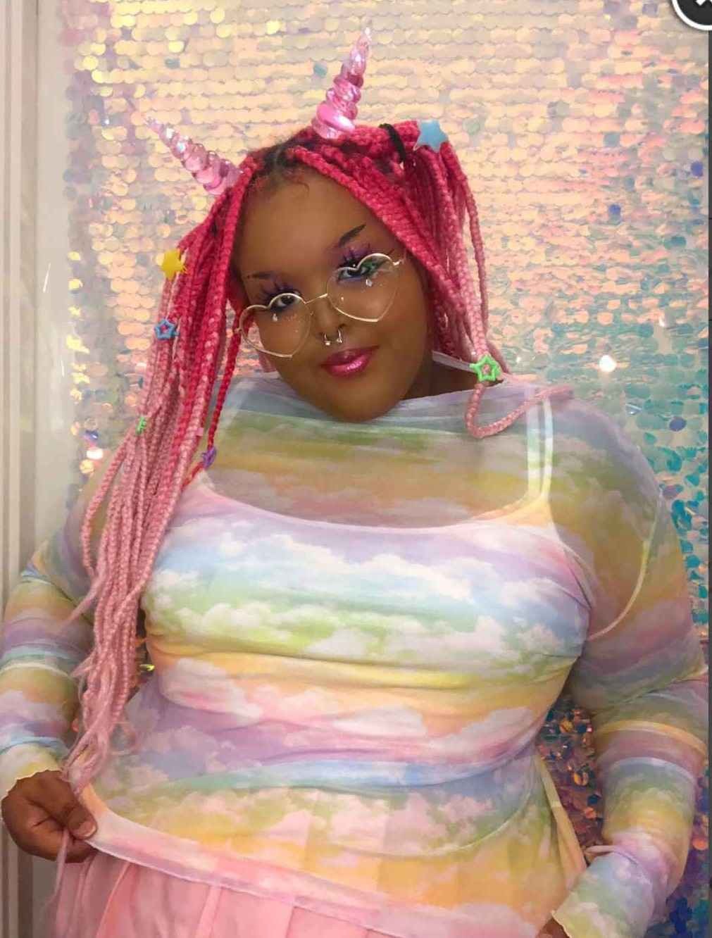 Rainbow Mesh Cloud Tshirt
