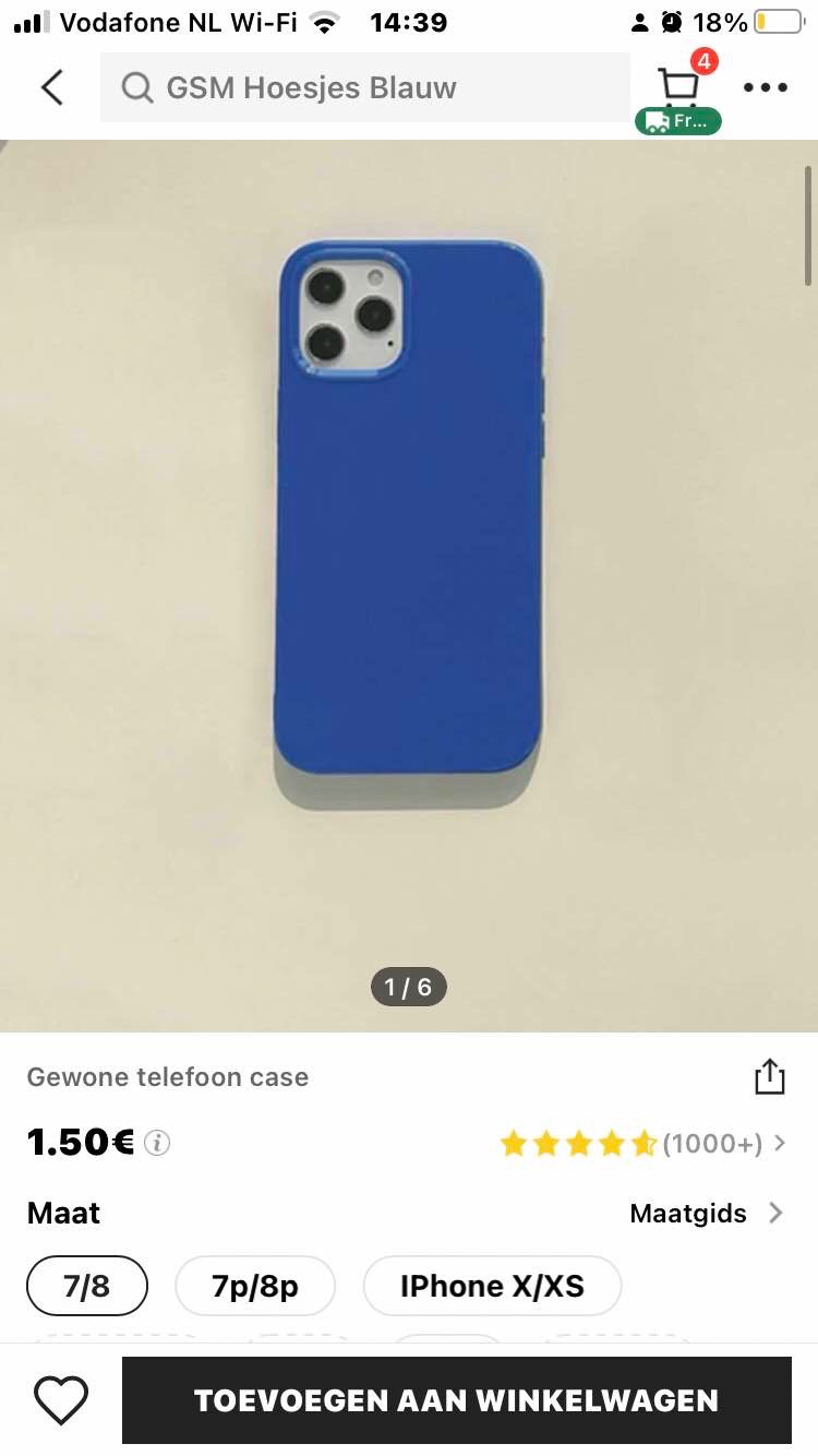 Gewone telefoon case