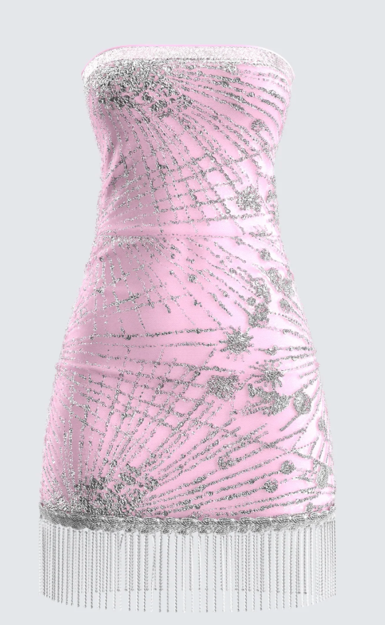 Jocelyn Pink Sequin Mini Dress