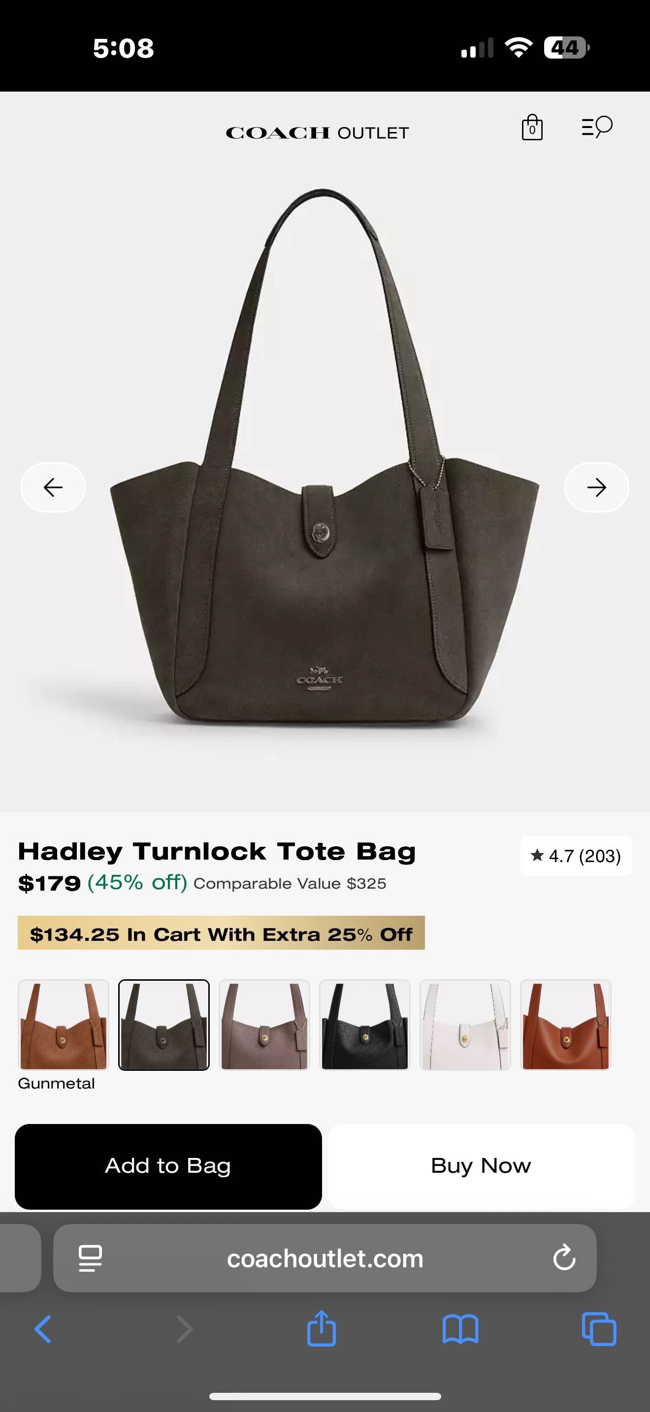 Hadley Turnlock Tote Bag