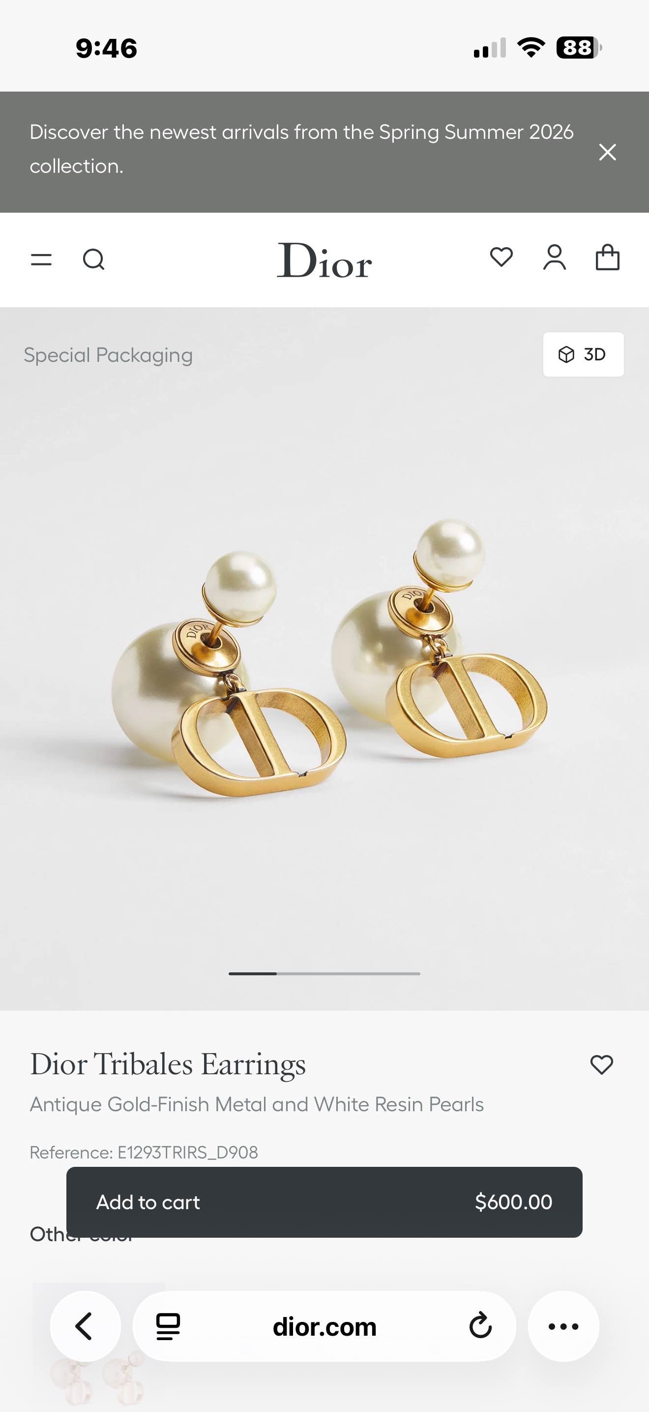 Dior Tribales Earrings