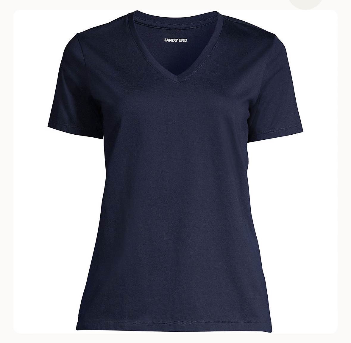 Supima Cotton V-Neck T-Shirt Wrinkle Resistant