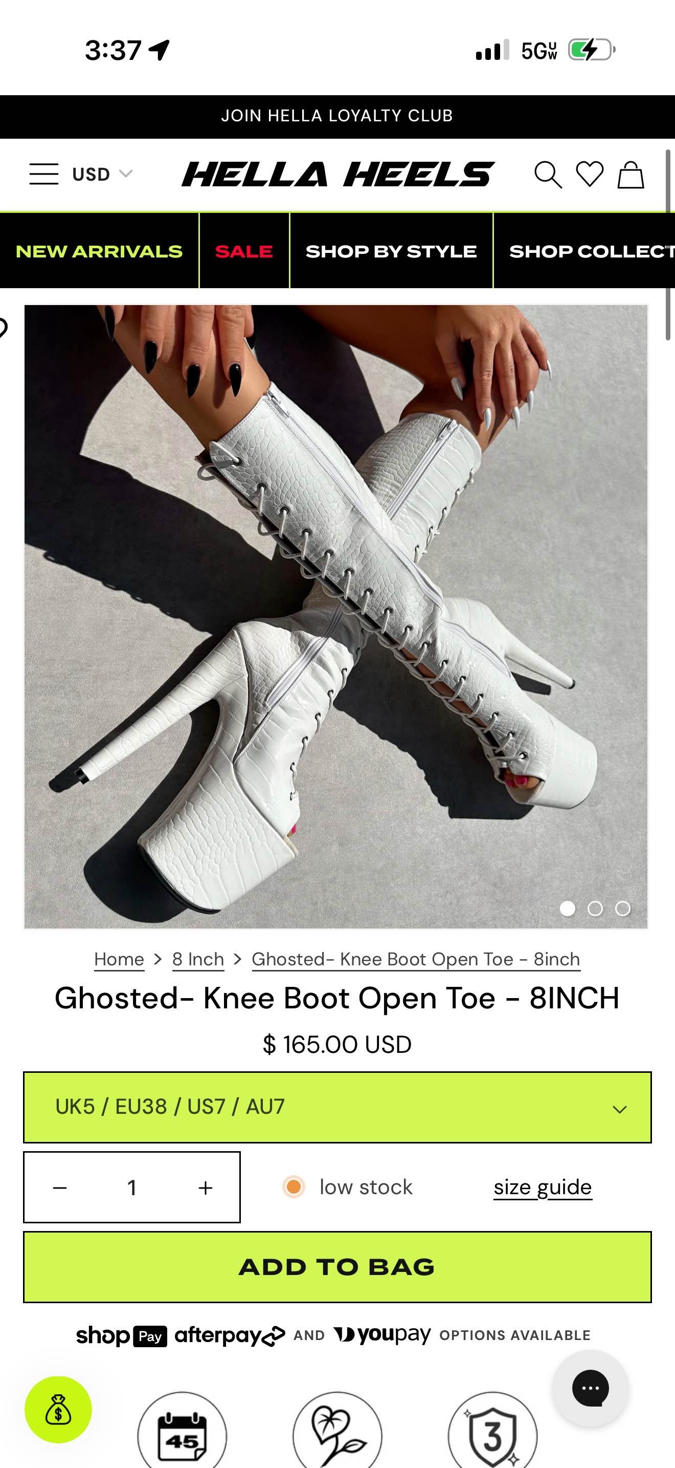 ghosted (8 inch heel)