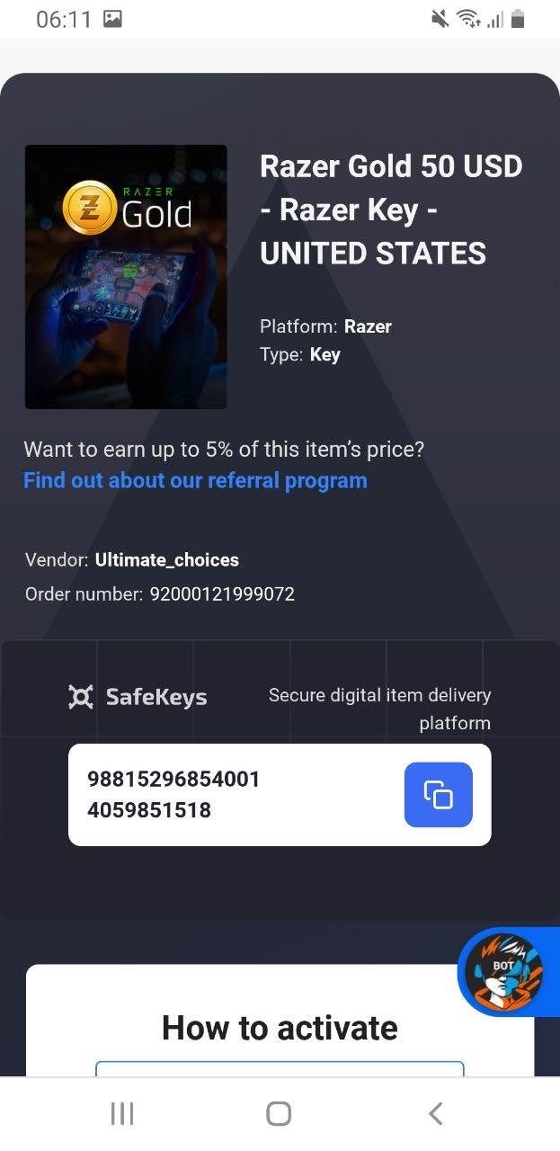 Razor Gold 20$