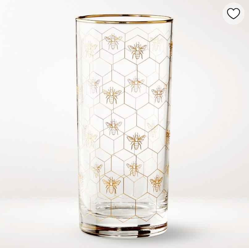 Honeycomb Highball Glasses Set of 4