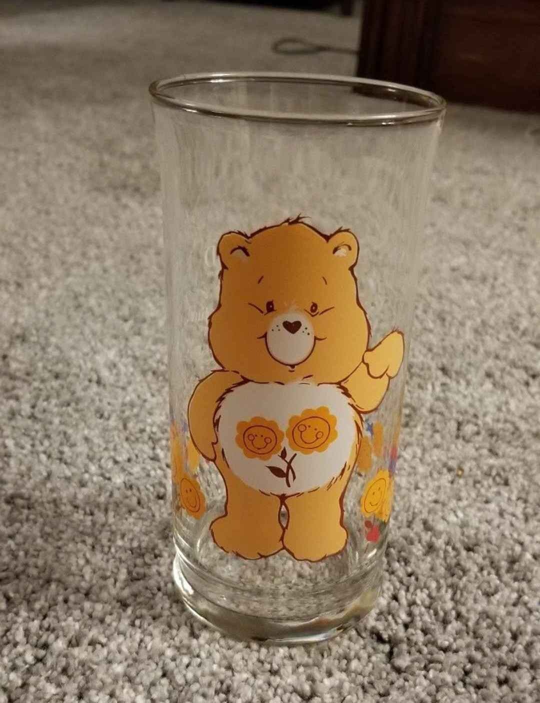 care bears pizza hut glass