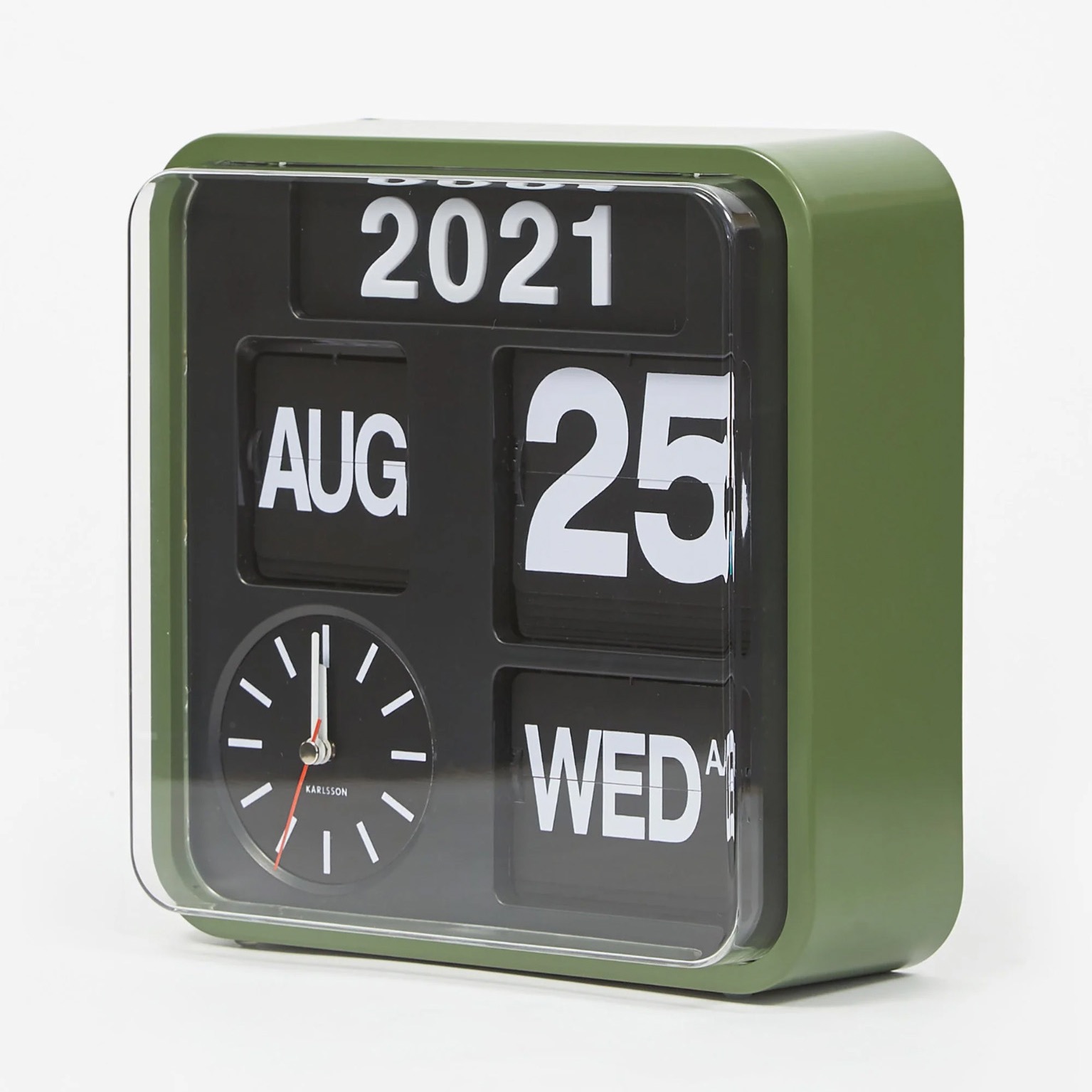 Karlsson Mini Flip Clock - Green