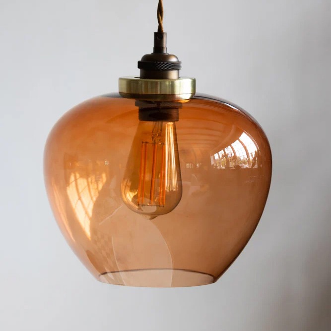 Easyfit Amber Glass Ceiling Light Shade