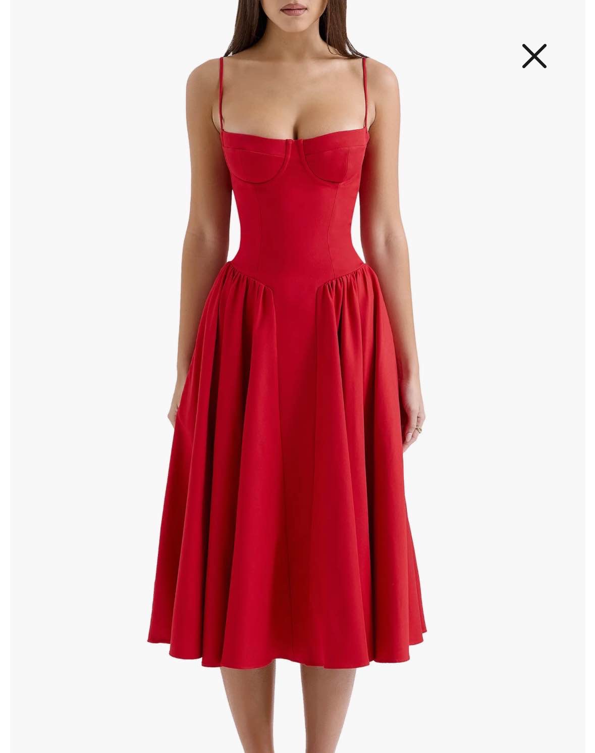Samaria Fit & Flare Midi Cocktail Dress