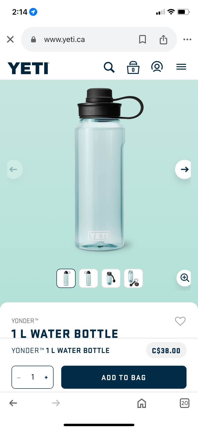 Water Bottle 1L