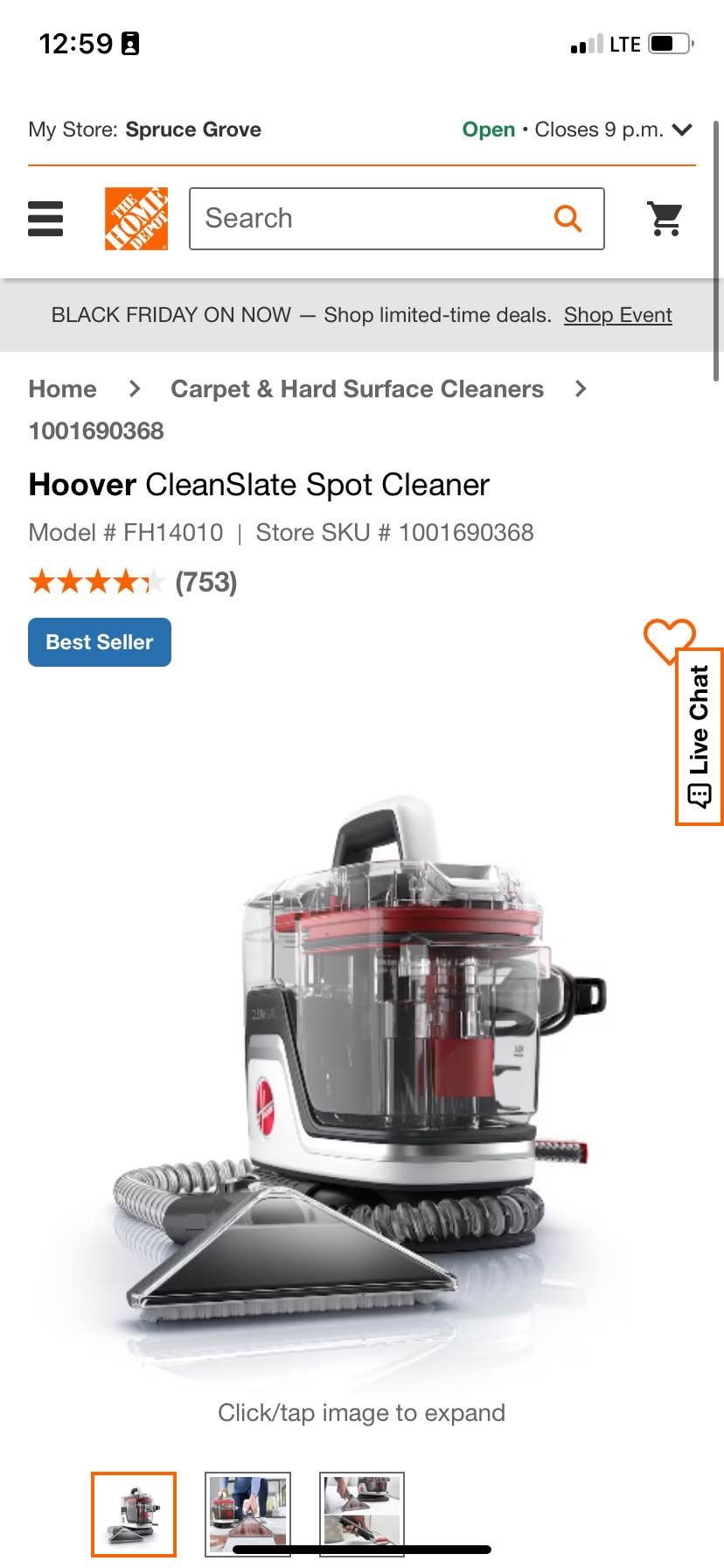 Hoover Upholstery Cleaner