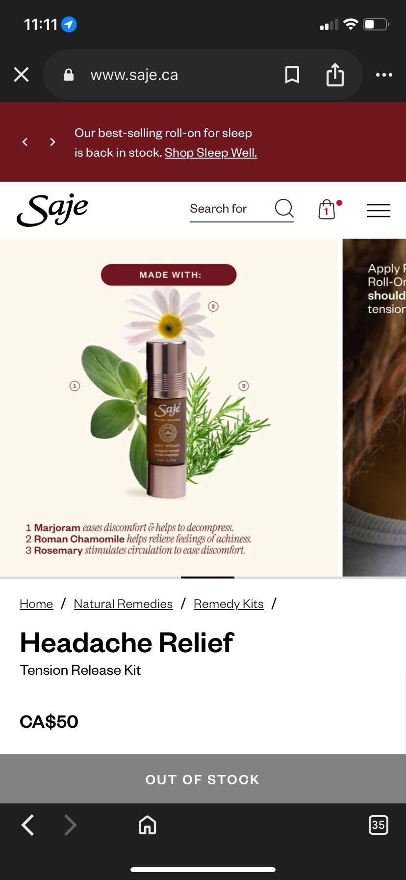 Saje Headache Relief