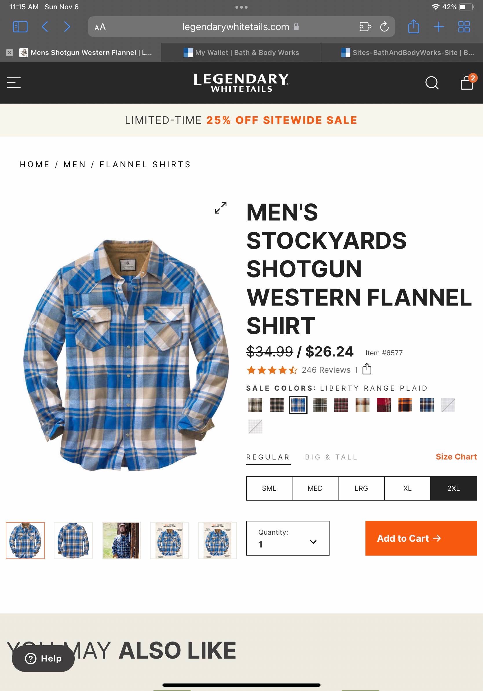 MEN'S STOCKYARDS SHOTGUN WESTERN FLANNEL SHIRT