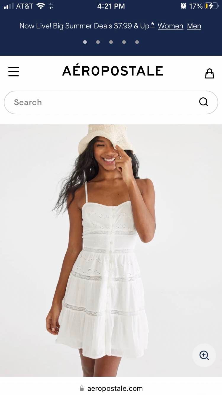 Solid Sweetheart Eyelet Fit & Flare Dress