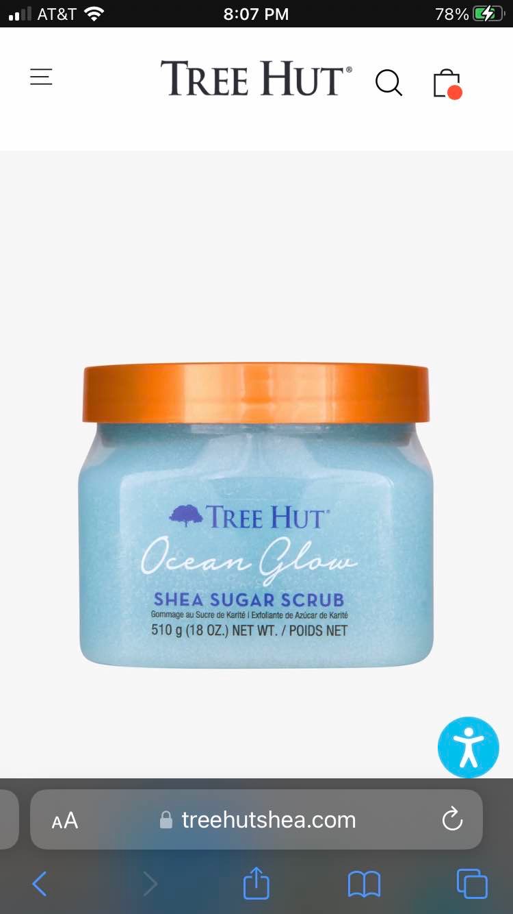 ocean glow shea sugar scrub