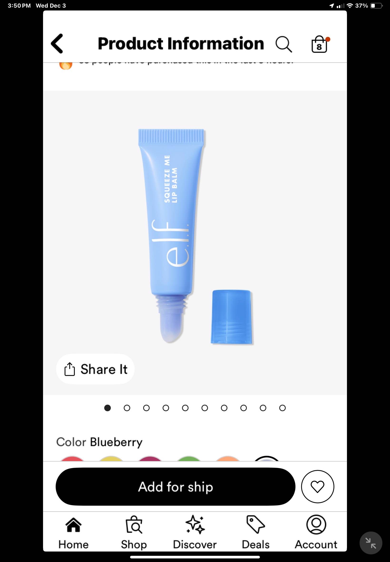e.l.f. Squeeze Me Lip Balm
